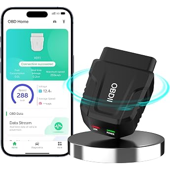 Ricokey OBD2 Diagnostic Device Bluetooth 5.4 Adapter for iOS Android Windows