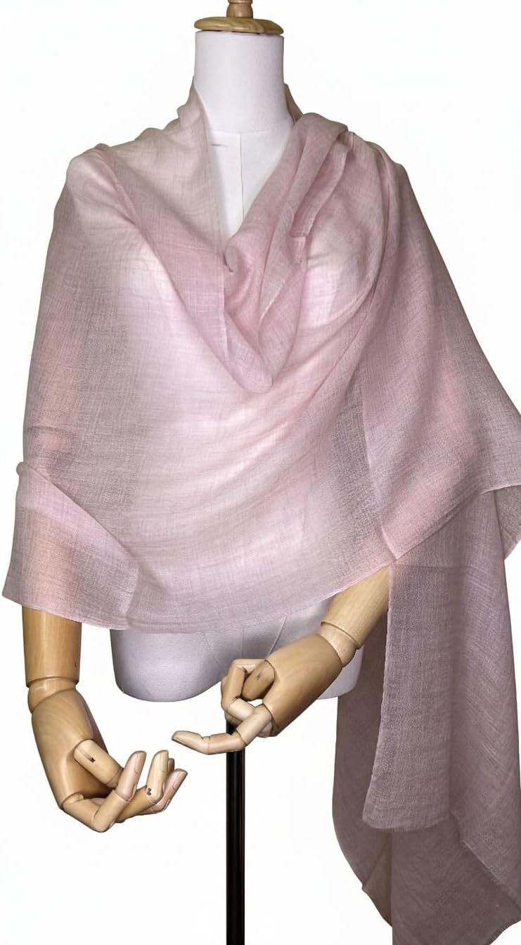 NPIA Certified 100% Cashmere Pashmina Shawl Wrap for Women from Nepal- Lightweight Soft Scarf for Evening Dresses Weddings