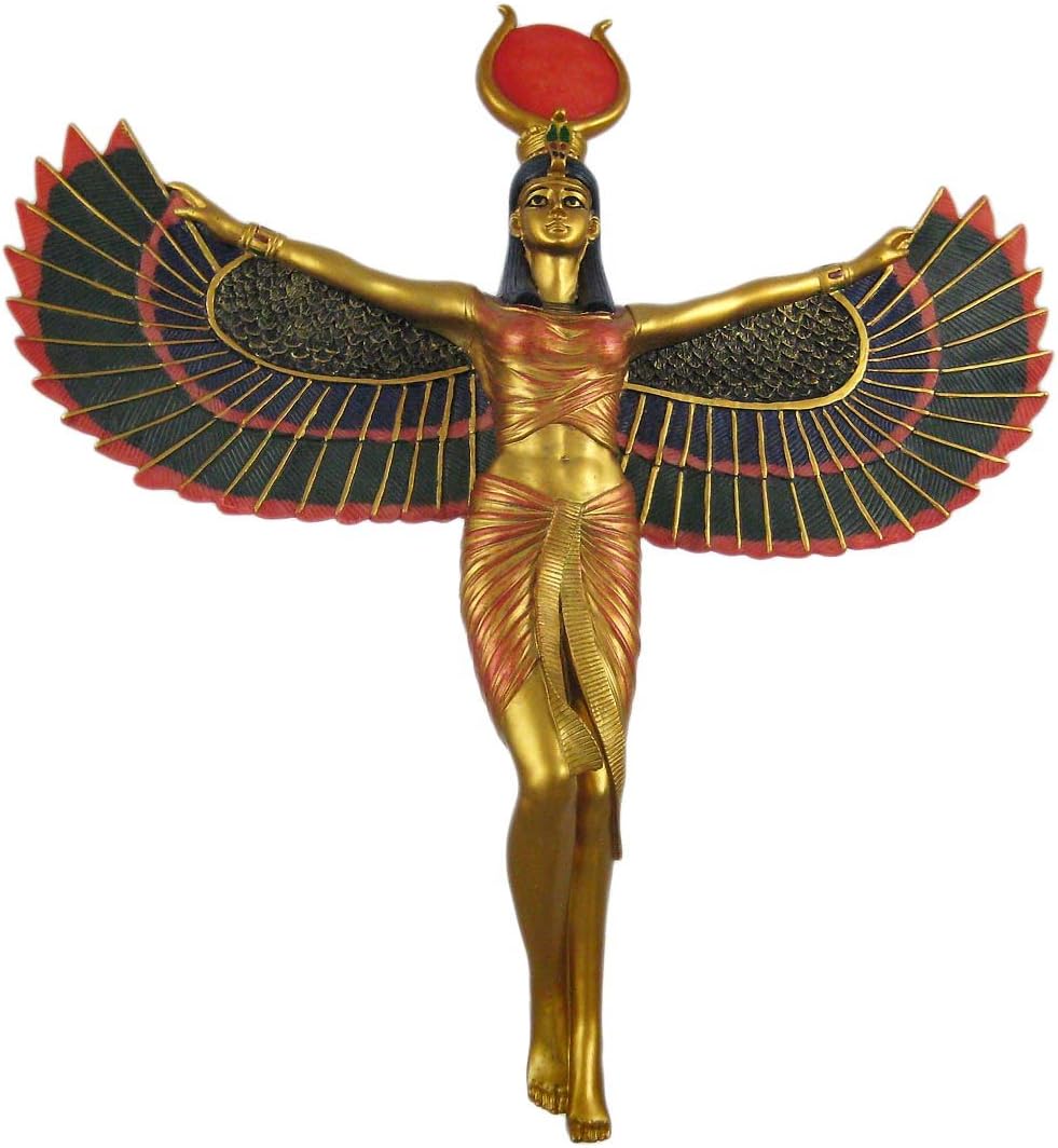 Pacific Giftware Winged Isis Egyptian Goddess Wall Hanging Deity