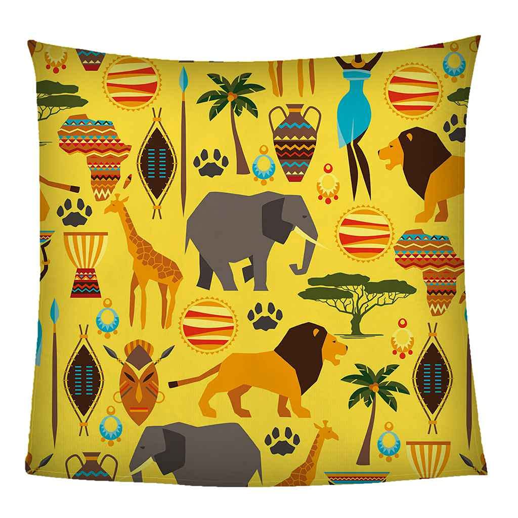 Couverture Flanelle Éléphant D'Afrique Contre le Froid Plaid Lit Anti-Frissons