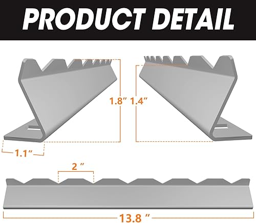 Miniatura 2 de Brochetas de barbacoa para brochetas de acero inoxidable compatible con brochetas de madera redonda de acero plano o de bambú, soporte universal
