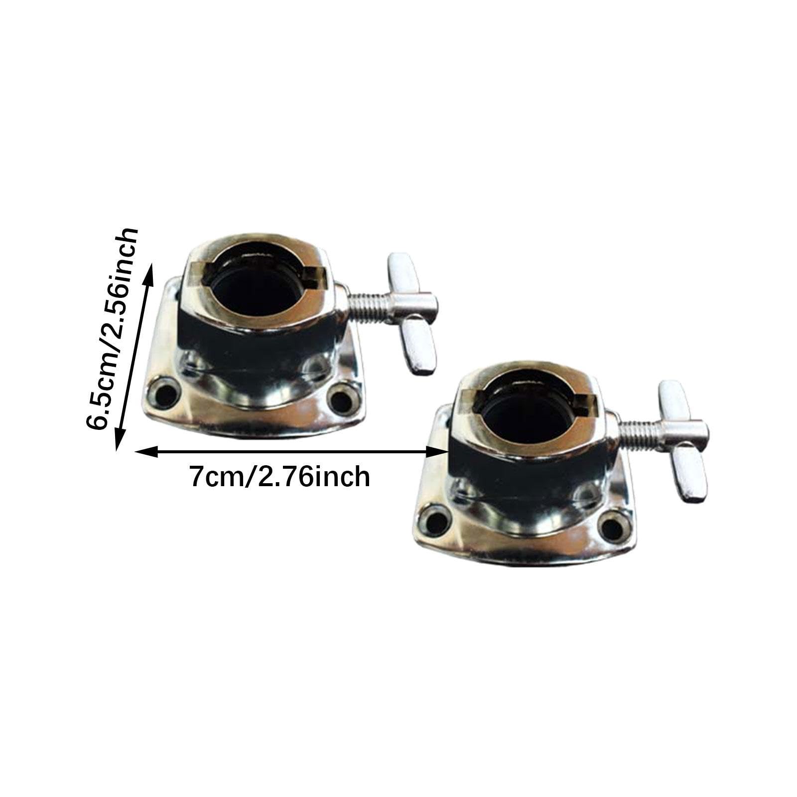 Baoblaze 2Pcs Tom Becken Halter Klemme Trommel Tom Halterung Halter Klemme Professionelle Trommel Zubehör