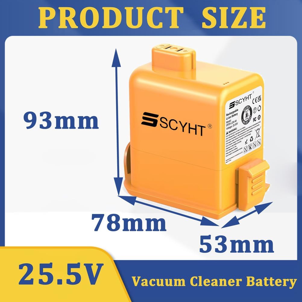 Lithium Battery 25.5V Lithium Batteries 5000mAh 2800mAh 3000mAh 3500mAh 4000mAh 2500mAh Vacuum Cleaner Batteries for A9 A9MAX A9PLUS A905M with 2holes Port,25.5v4000mah