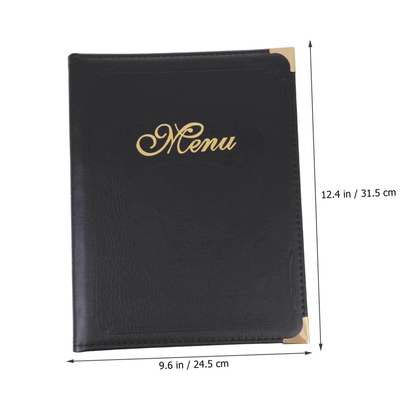 HEALLILY Leather Cover Menu Folder Restaurant Menu Covers Menu Book Holder Display Holder Artistic Design