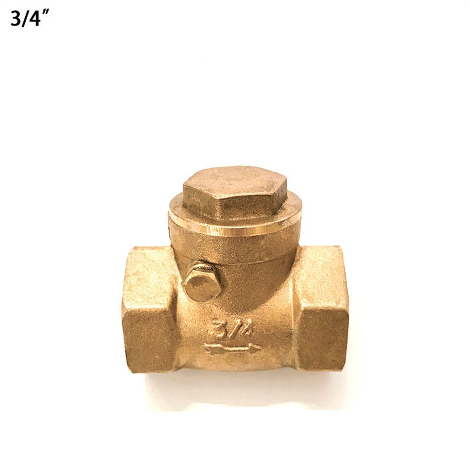 Elettrovalvole /2" 3/4" 1" 2" Valvola di Non Ritorno a Bocca di Filo in Ottone Orizzontale Valvola di ritegno con Filettatura Femmina in Ottone (Size : 2")