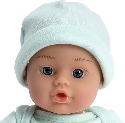 Miniatura 2 de ADORA Soft & Cuddly Sweet Baby Girl Dino, muñeca adorable exclusiva de Tienda de 11 pulgadas con ojos marrones brillantes y pelo pintado marrón,