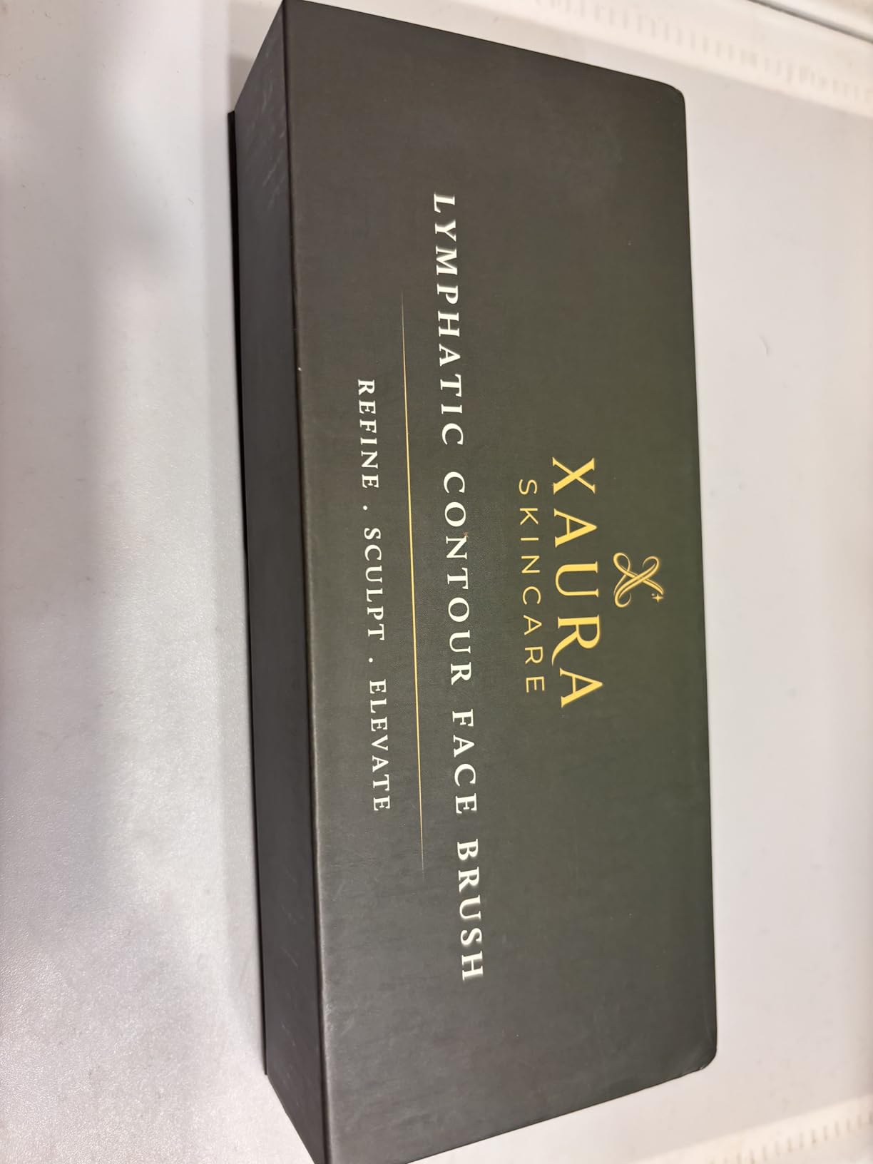 XAURA-Premium 2 Pack Lymphatic Contour Face Brush Facial Sculpting Tool Massager for Chin Neck Jawline Face Gua Sha Dry Brushing Body Set - Soft Drainage Anti-Puffiness Improves-Skin