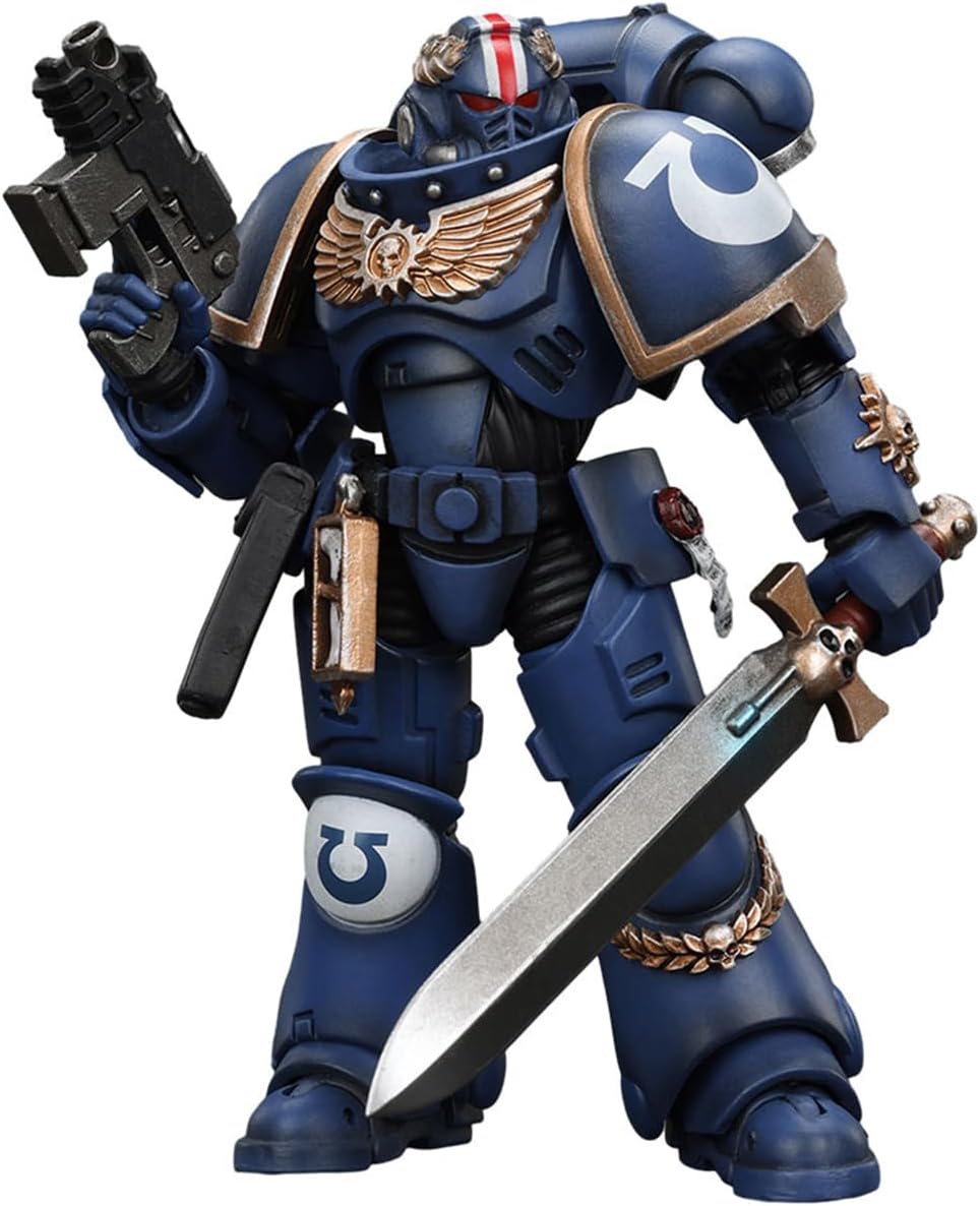 JOYTOY Warhammer 40k Action Figure - Ultramarines - Primaris Lieutenant - Argaranthe - 4.72" Collectible Mecha Model, Ages 15+