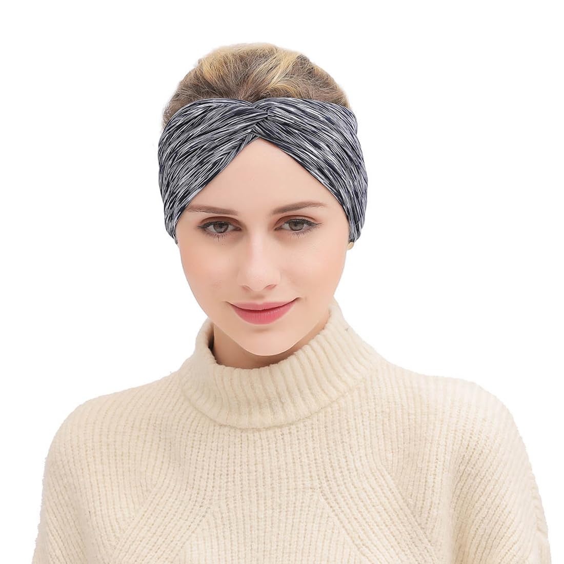 Gloppie Diademas Para Mujer Con Nudo Superior, Bandas Para El Cabello De Entrenamiento, Otoño E Invierno, Accesorios Para El Cabello, Paquete De 3