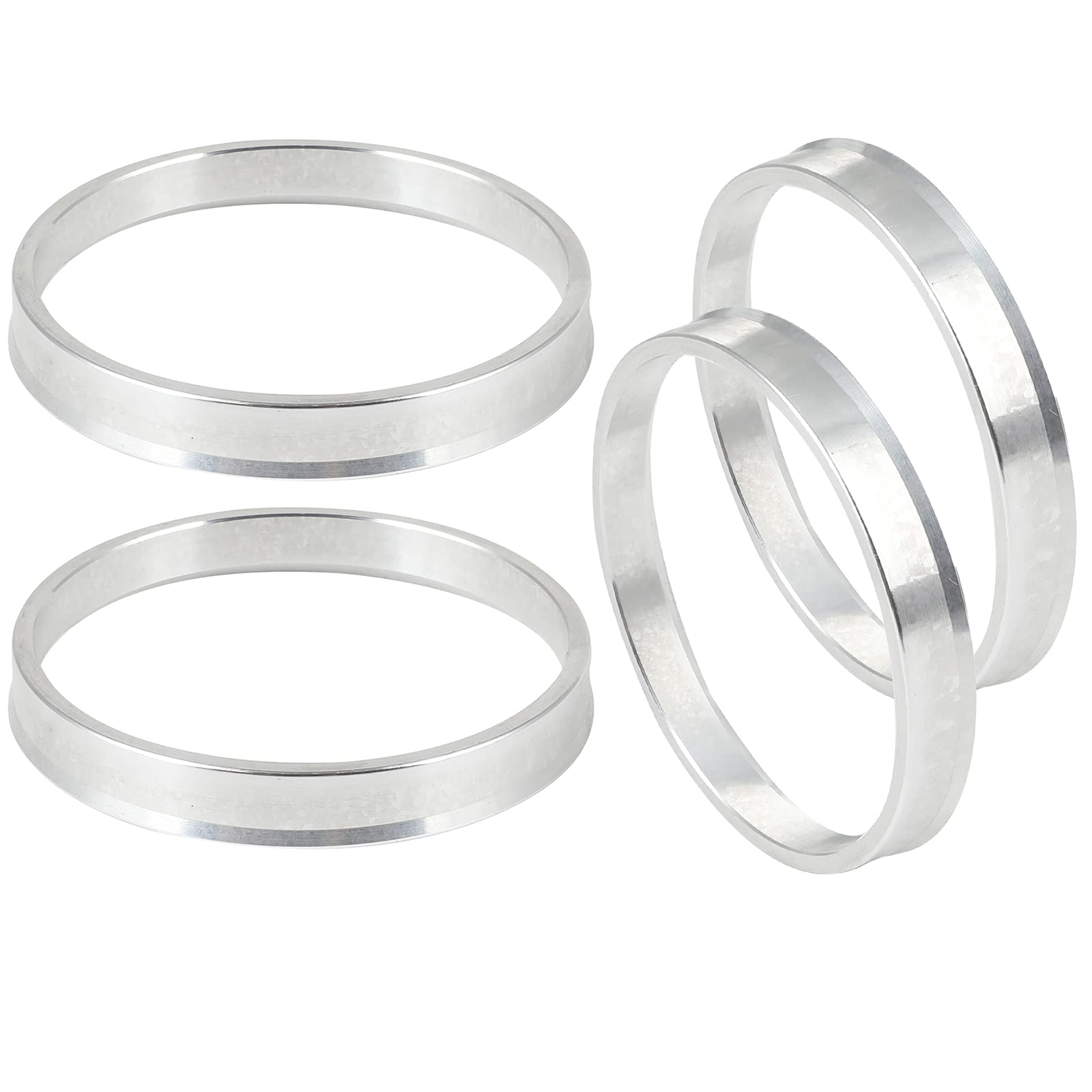 SCITOO Wheel Hub Centric Rings 73.1mm to 67.1mm silver Aluminum Hubrings 73.1 OD 67.1 ID - 4PCS
