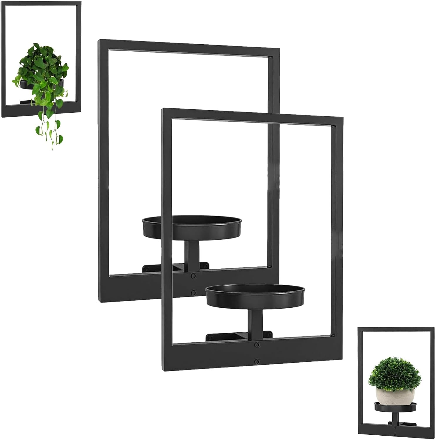 Picture Frame Wall Plant Holder, Plant Wall Shelf, Plant