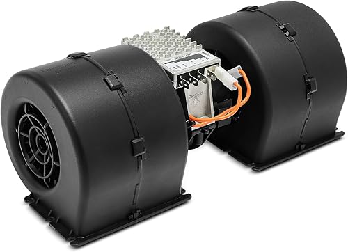 A-Premium Conjunto de resistencia y motor del ventilador del calentador HVAC 24V, lado delantero, repuesto # 008-B45-02, 008B4502