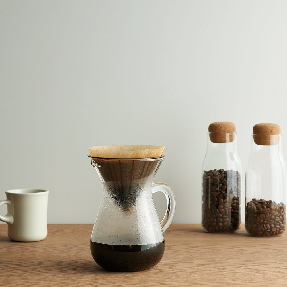 1.1 Liter Carafe Coffee Set with 20 Filters by Kinto for Slow Coffee by Kinto