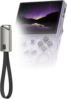 BoxWave Cable Compatible with HUUCH Handheld Video Game Console (3.5 in) - USB Type-C Keychain Charger, Key Ring USB Type-C to Type-A 8 in USB Cable - Jet Black