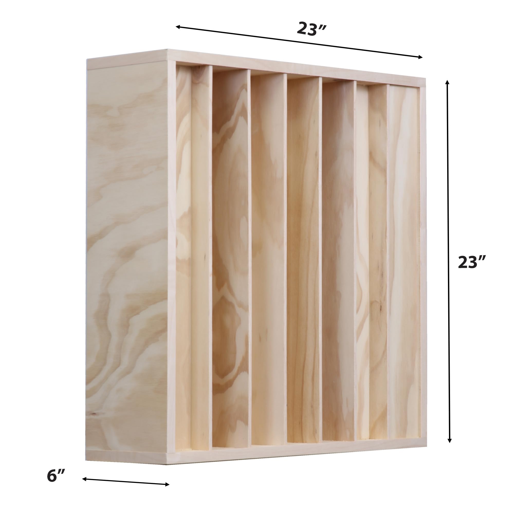 ATS Acoustics QRD Wood Acoustic 7 Well Quadratic Residue Diffuser 23" x 23" x 6.5" Effective Studio Quality Sound Diffusion - Image 2