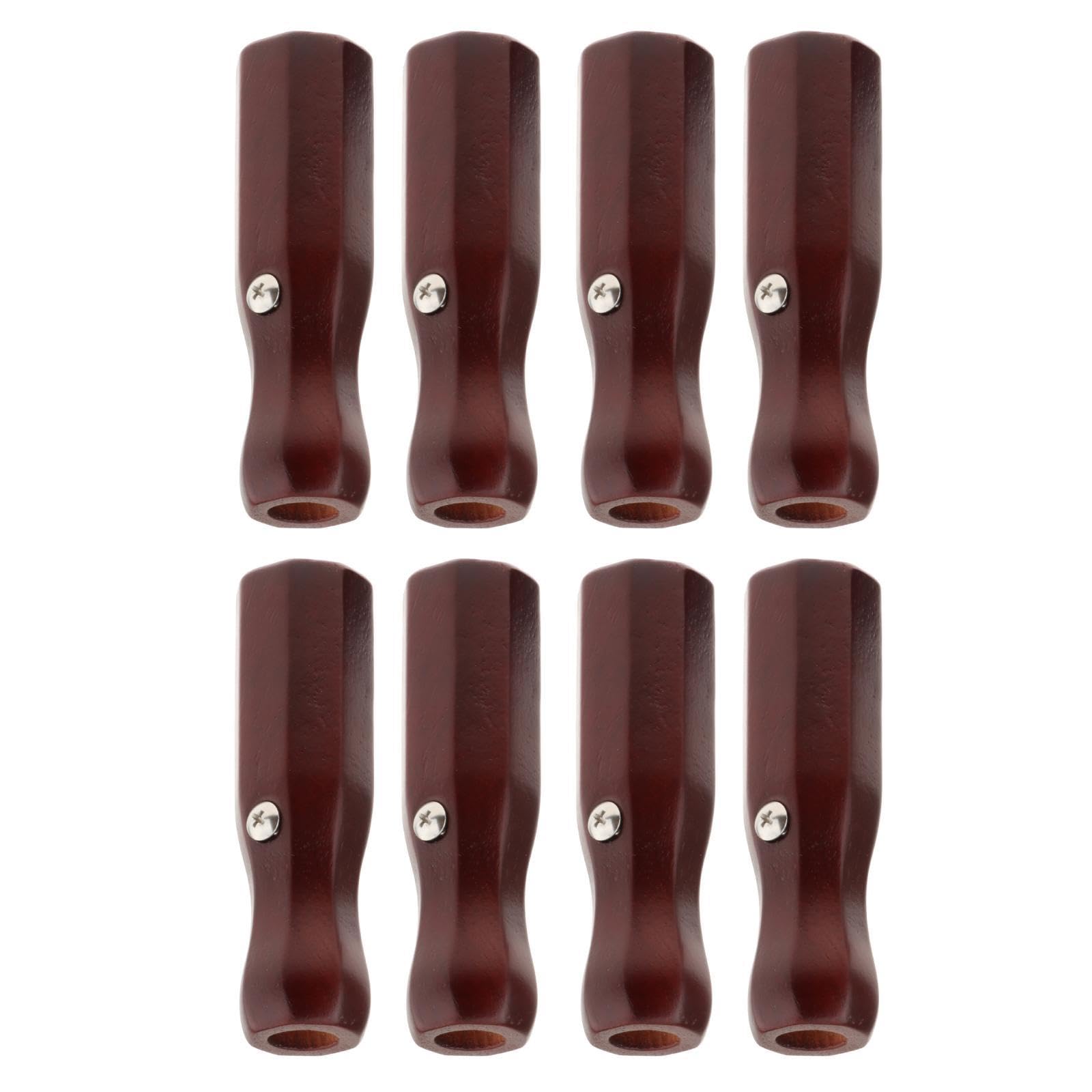 UGPLM 8X Soccer Table Handles Foosball Table Rod End Caps 16mm Hole Replacement Handles Supplies Foosball Handle Grips Wooden for Table Game