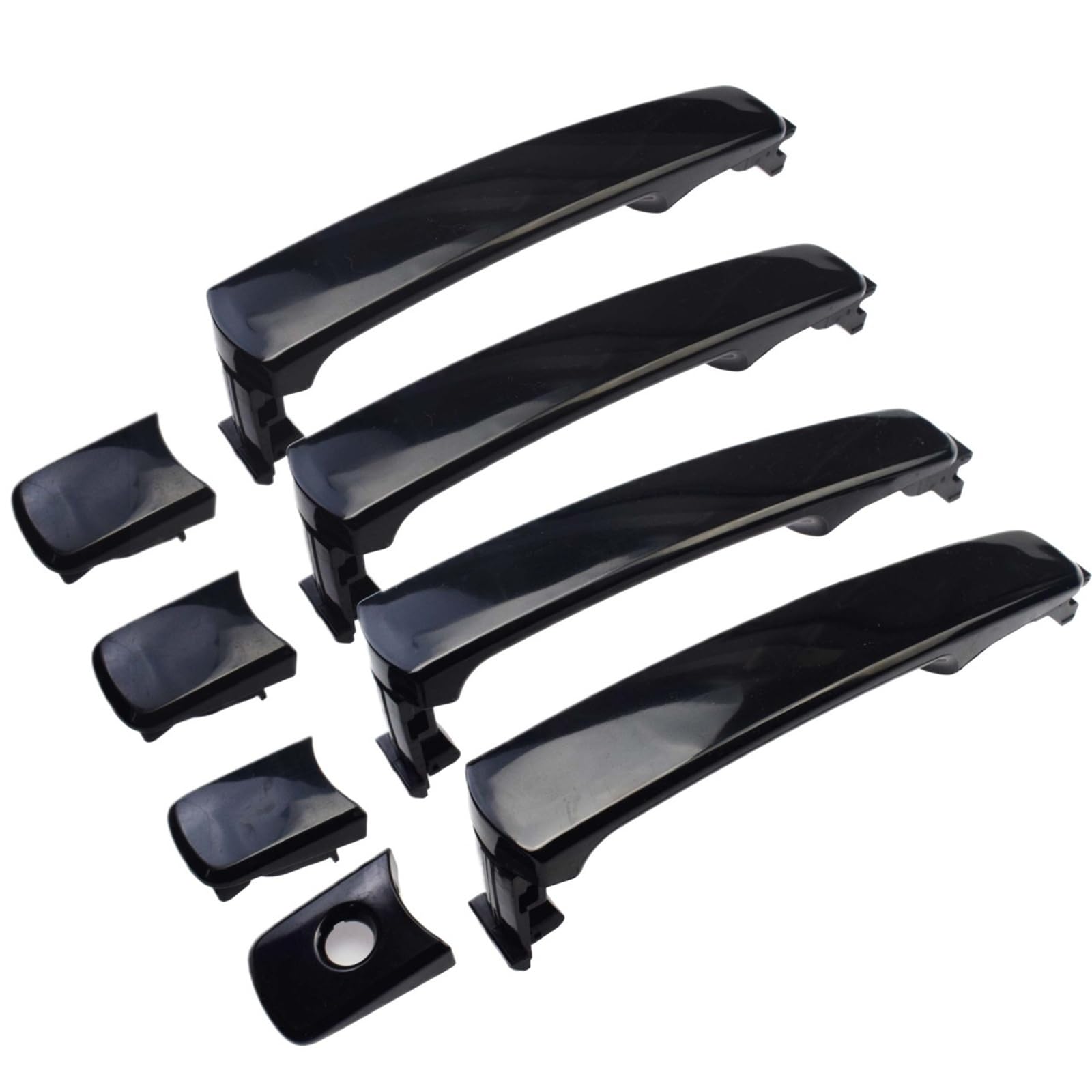 Qjahxkf 4 Sides Replacement Exterior Door Handles Exterior Outside Door Handle Cap For Nissan For Rogue 2008-2015 For Murano 2003-2007 For Infiniti Fx35 Fx45 G35 Outer Handle(4 Sides)