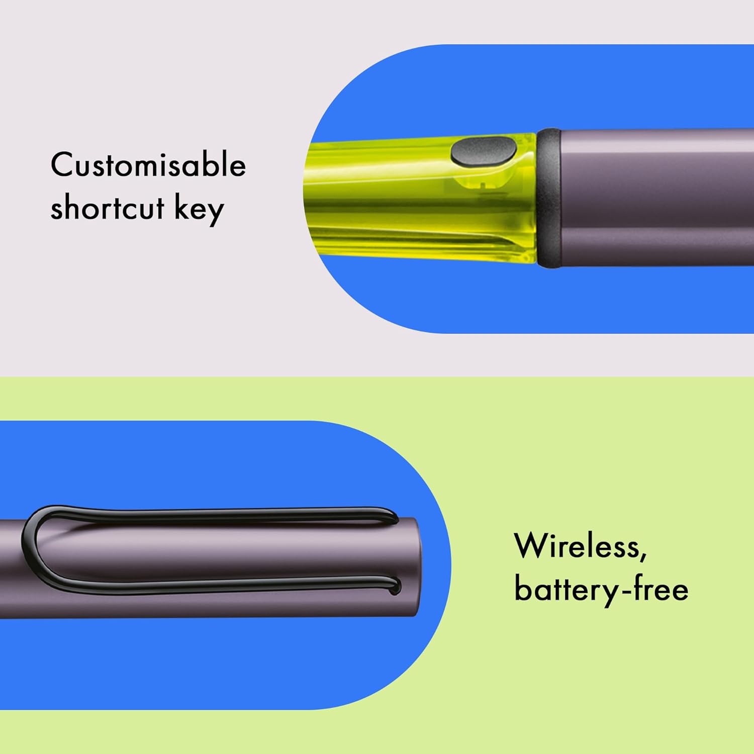LAMY AL-Star EMR Aubergine (PC/EL tip) - Stylus Pen for Many Android Devices - Touchscreen Pen with Ergonomic Grip - Precise Writing & Drawing on Digital Media - with Function Button