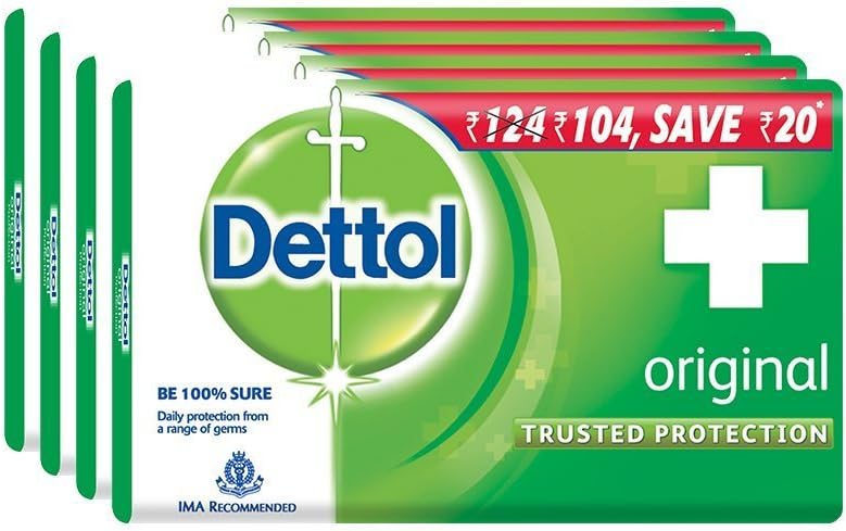 Dettol Original Soap, 75g (Pack of 4)