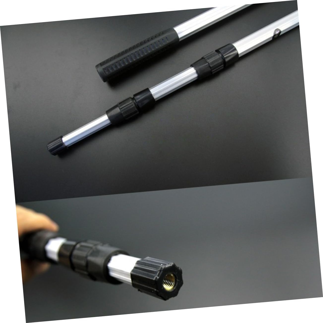 VANZACK Telescopic Fishing Rod Retractable Net 1.5m Aluminum Alloy Saltwater Aquarium Fish Catch Net with Comfort Handle for Random Style