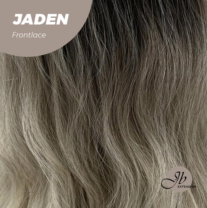 Miniatura 5 de JADEN - Peluca de encaje frontal precortada, balayage, rubio degradado, pelucas sintéticas para mujer, pelucas sintéticas naturales para uso diario