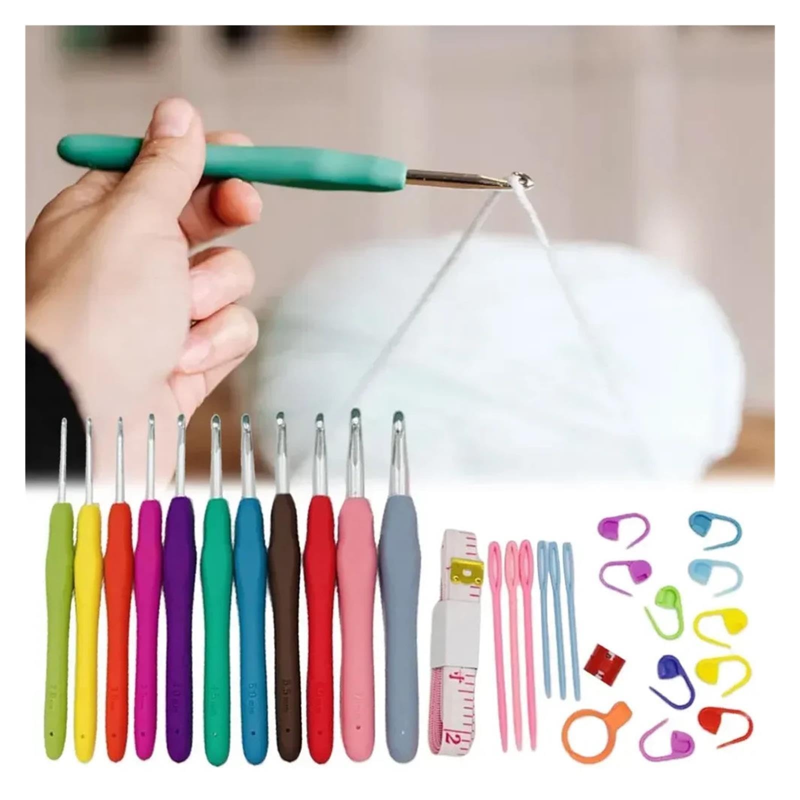 Häkelnadeln Set Garn Stricknadeln Mit Etui