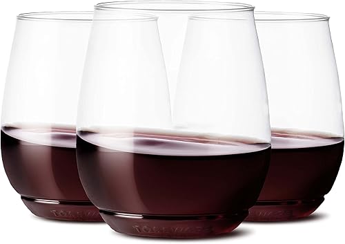 Miniatura 2 de TOSSWARE POP - Juego de 12 copas de champán de plástico transparente y irrompibles de 9 onzas, juego de 12 copas de vino de plástico reciclables,