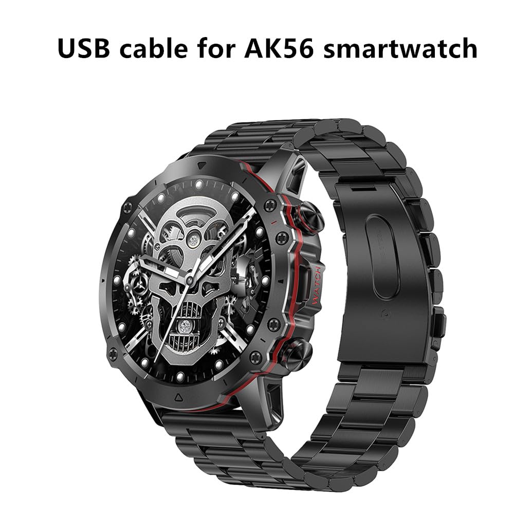 yiqungo USB Cable for SUNKTA AK56 SmartWatch, Magnetic Replacement Charger Compatible for AK56 Smart Watches