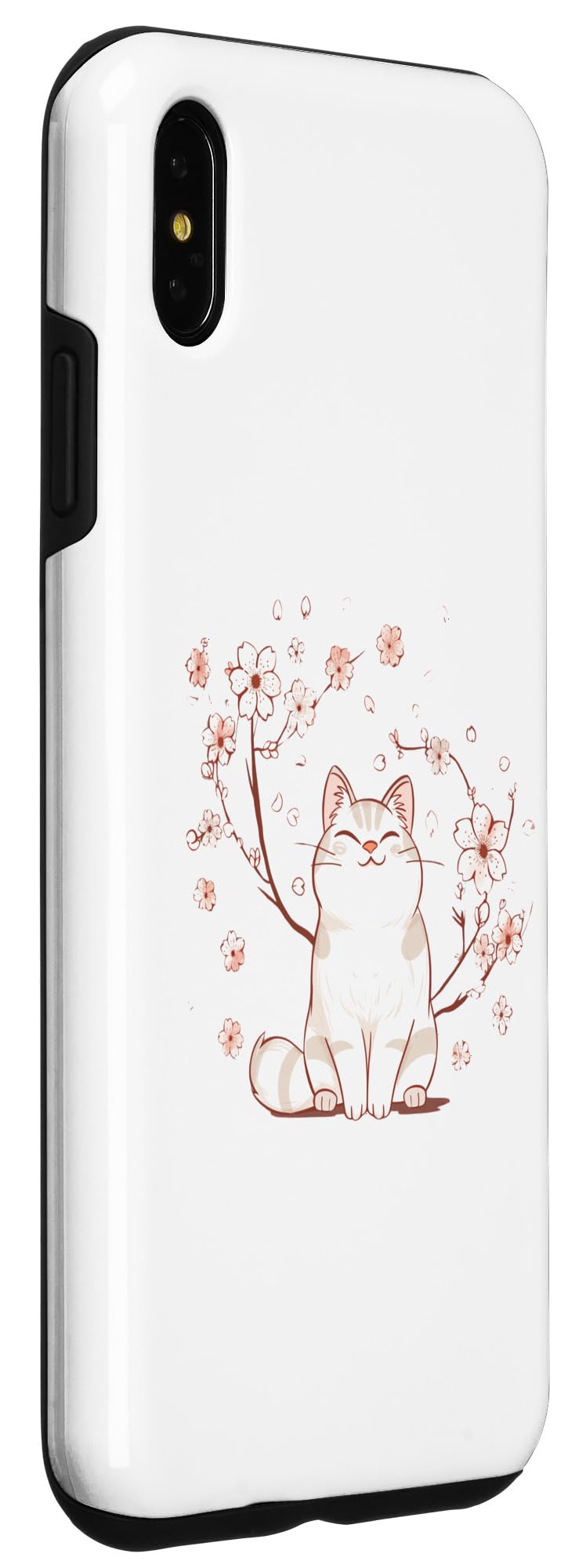 iPhone XS Max Spring Floral Kitten Lover Japanese Art Cute Cat Case - Image 3
