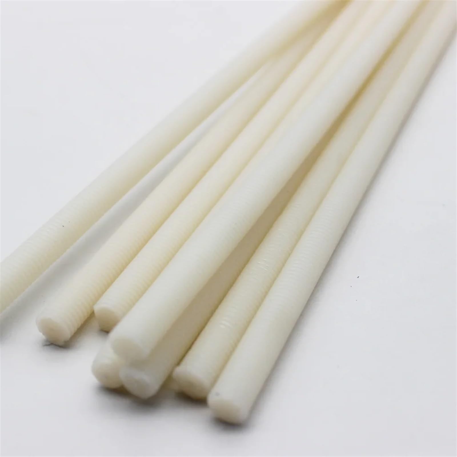 Tige En Nylon Tiges filetées en nylon M4 M5 M6 M8 M10 M12 M16 M20 Tige Ronde En Nylon(M10x1.5x500mm 1pc)