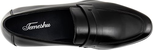 Miniatura 4 de Mocasines formales de cuero para hombre, zapatos de vestir clásicos sin cordones