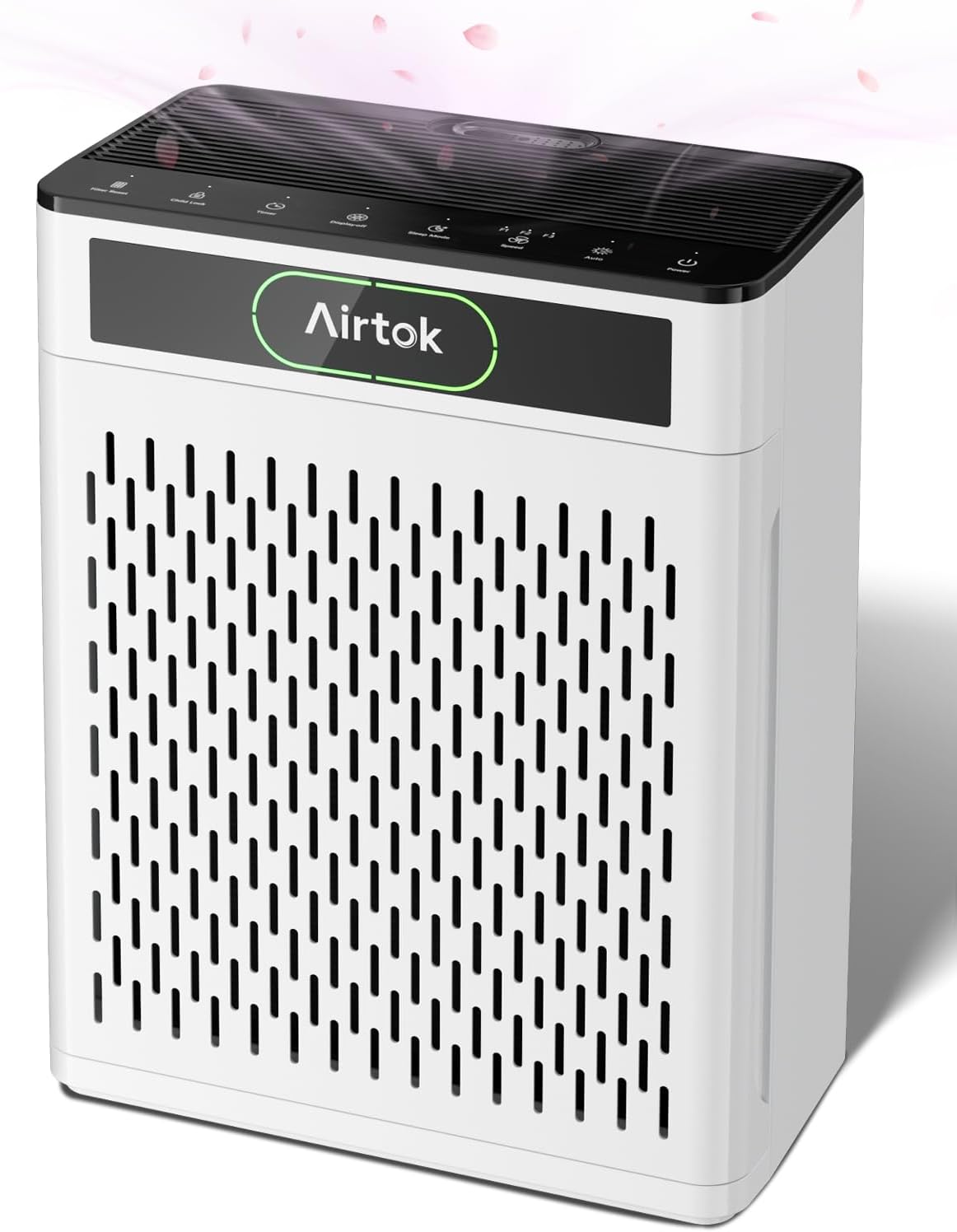Air Purifiers for Home Large Room Up to 1848sq.ft, Airtok Air purifier for Home Pet, Washable Pre-Filter Air Quality Monitor HEAP Sleep Mode Air Cleaner for Bedroom, Dorm room, Office, AP3001 White product image