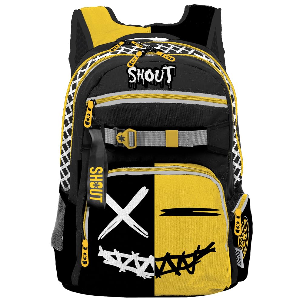 Shout XMan | Zaino Scuola Elementare per Bambini per Cibo e Acqua Zainetto da Bambino con 4 Compartimenti e Portaborraccia - Zaino Heavy Weighter