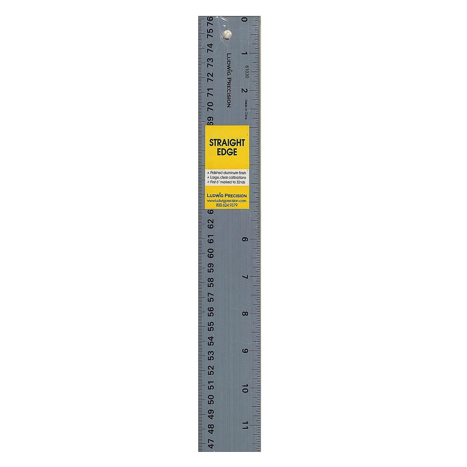Alumicolor Ludwig Präzision 91,4 cm Aluminium Gerade Kante, 91,4 cm