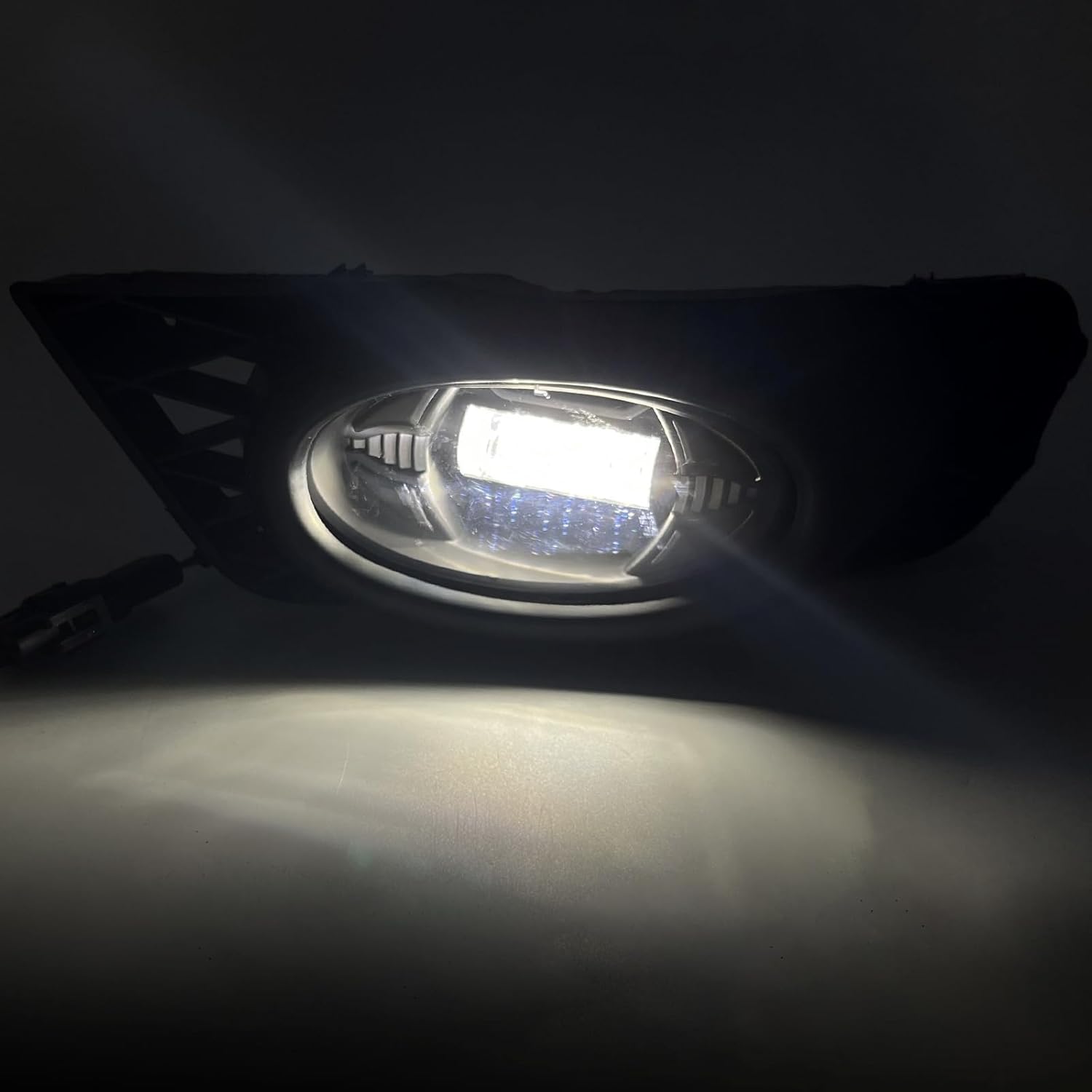 LED Fog Lights Assembly Compatible with Honda Civic Sedan 2009 2010 2011 Fog Lamps 09 10 11 Replacement, 1 Pair Of Front Bumper Driving Fog Lamps -A Pair