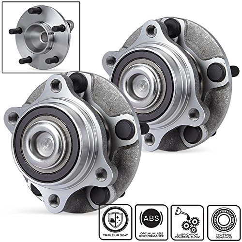 AKKON - for 2003-2007 G35 | 2003-09 350Z Set of 2 Front Wheel Hub & Bearing & 5 Lug 513268 Complete Assembly