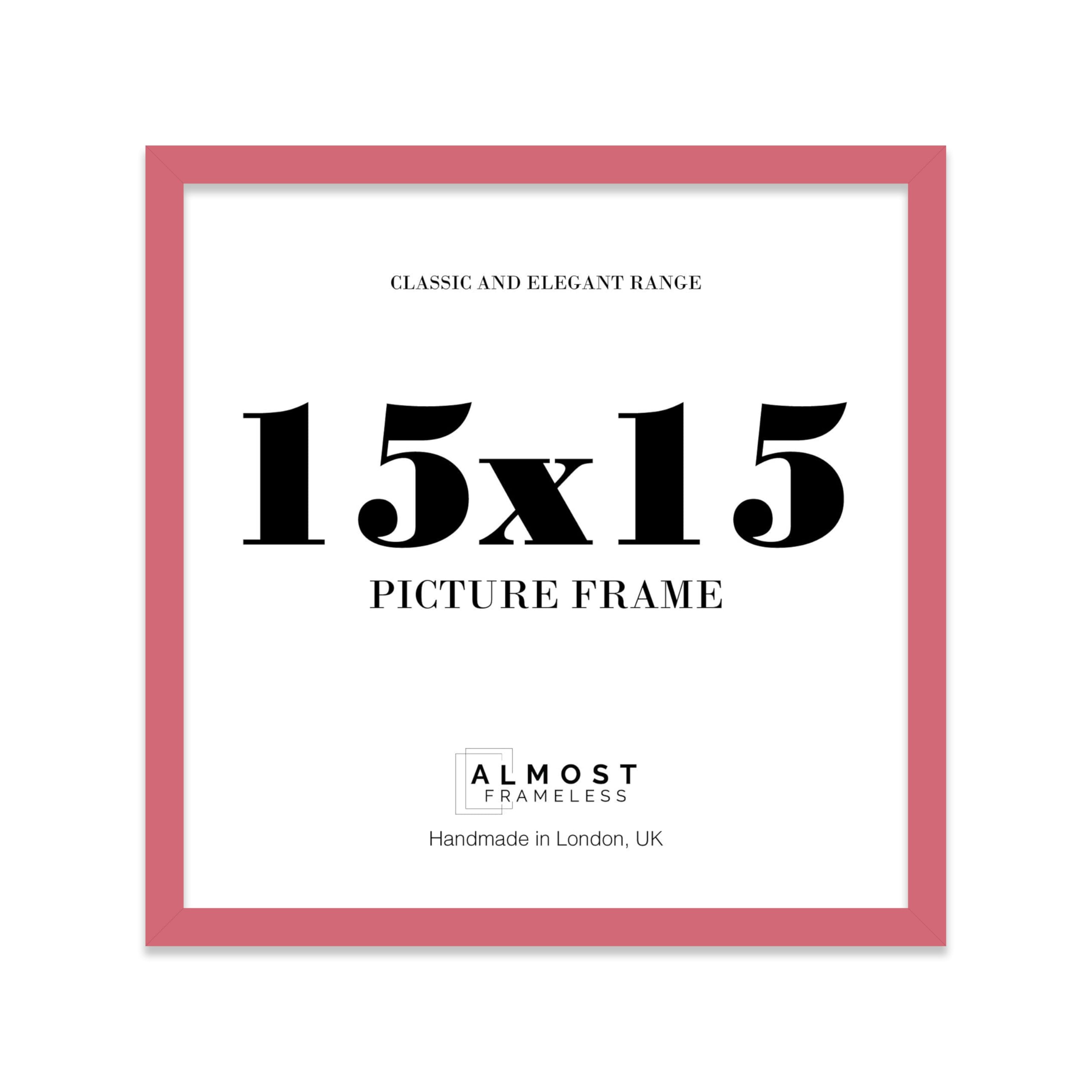 15x15 Pink Picture Frame for Square Photos, Posters, Prints & Artwork, (30.5 x 45.7cm) Wall Display Moderrn Style Photo Frame for Home, Office, Gallery Wall, 1 Pack — image 1