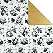 Hallmark Reversible Wrapping Paper, Elegant (Pack of 3, 120 sq. ft. ttl.) Gold, Silver, Black Designs for Weddings, Birthdays, Graduations, Holidays and More
