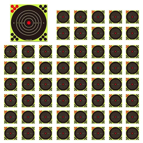 Tassteen 200pcs Fluorescent Green Target Stickers Bow and Stickers