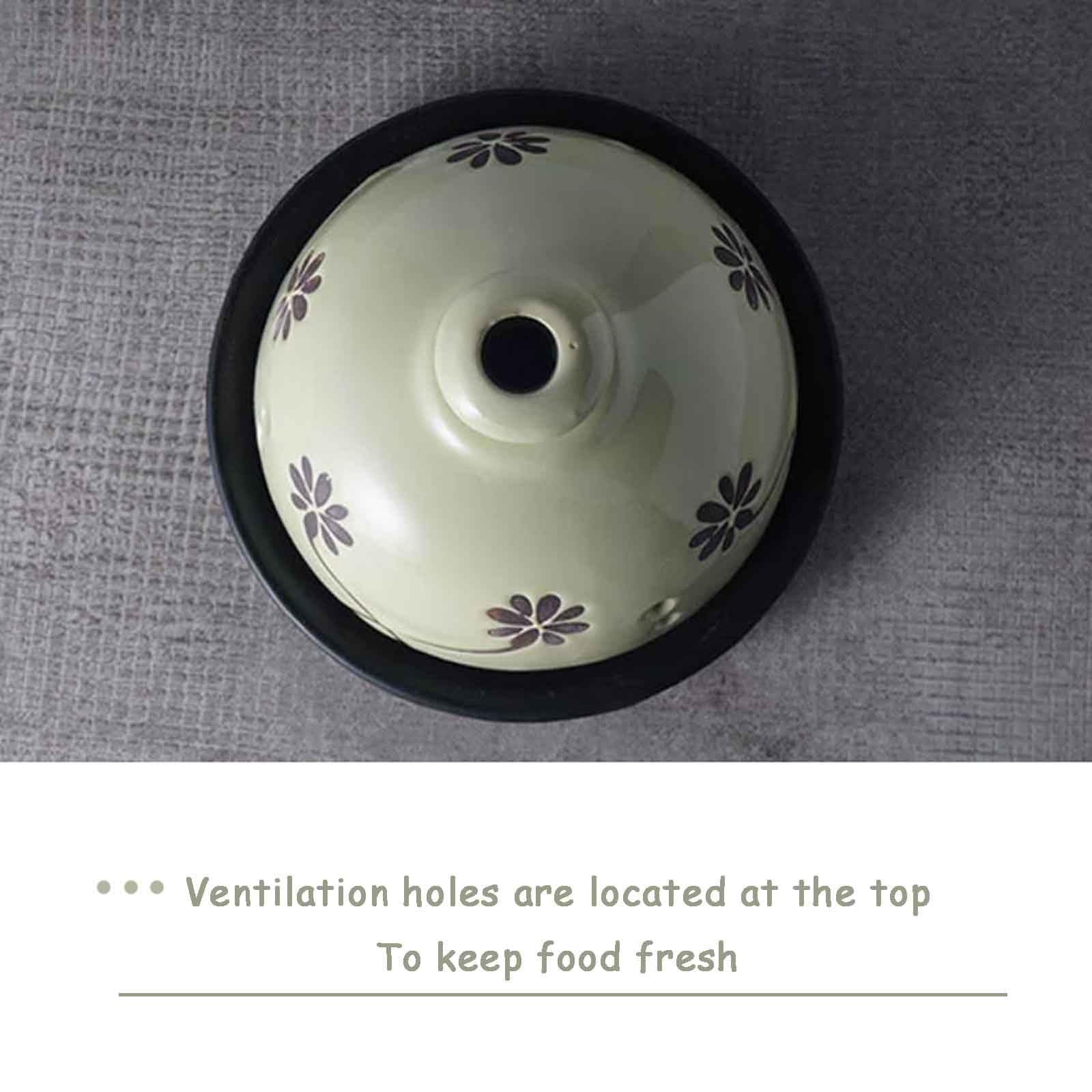 Olla for ajos con tapa, recipiente de almacenamiento, recipiente for conservación de alimentos frescos