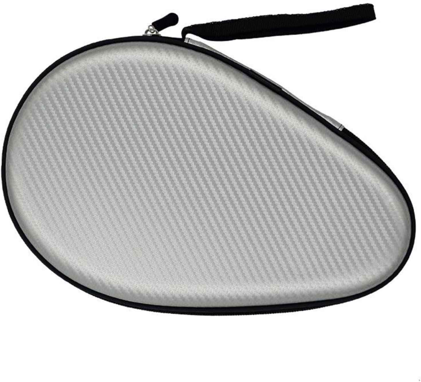 Table Tennis Bat Cover,EVA Hard Shell Protective Paddle Storage Cover Waterproof for 2 Paddles Multiple Balls Transport