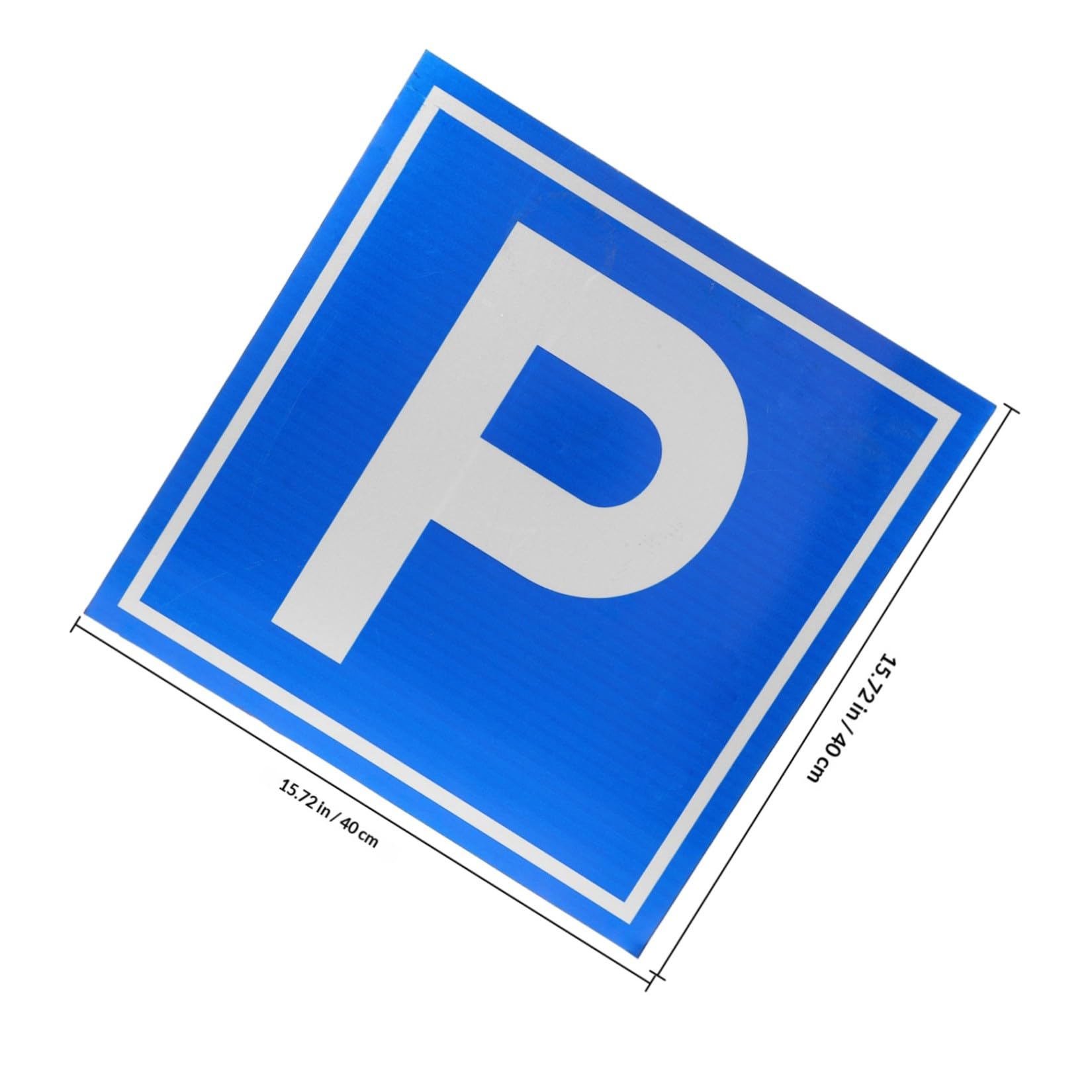 Cartello di Sicurezza Simbolo P in Lega di Alluminio Blu per Parcheggio | Uso per Aree di Sosta e Spazi Segnaletica Chiara, Installazione Semplice, Visibilità Elevata