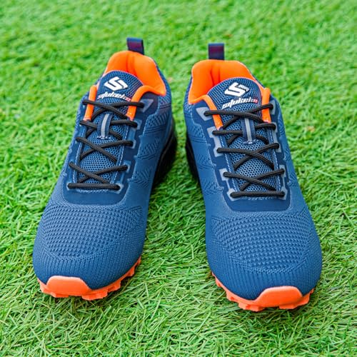 Image of Men's Trail Running Shoes Lightweight Breathable Walking Hiking Sneakers Outdoor Athletic Tennis Cross Training Shoes