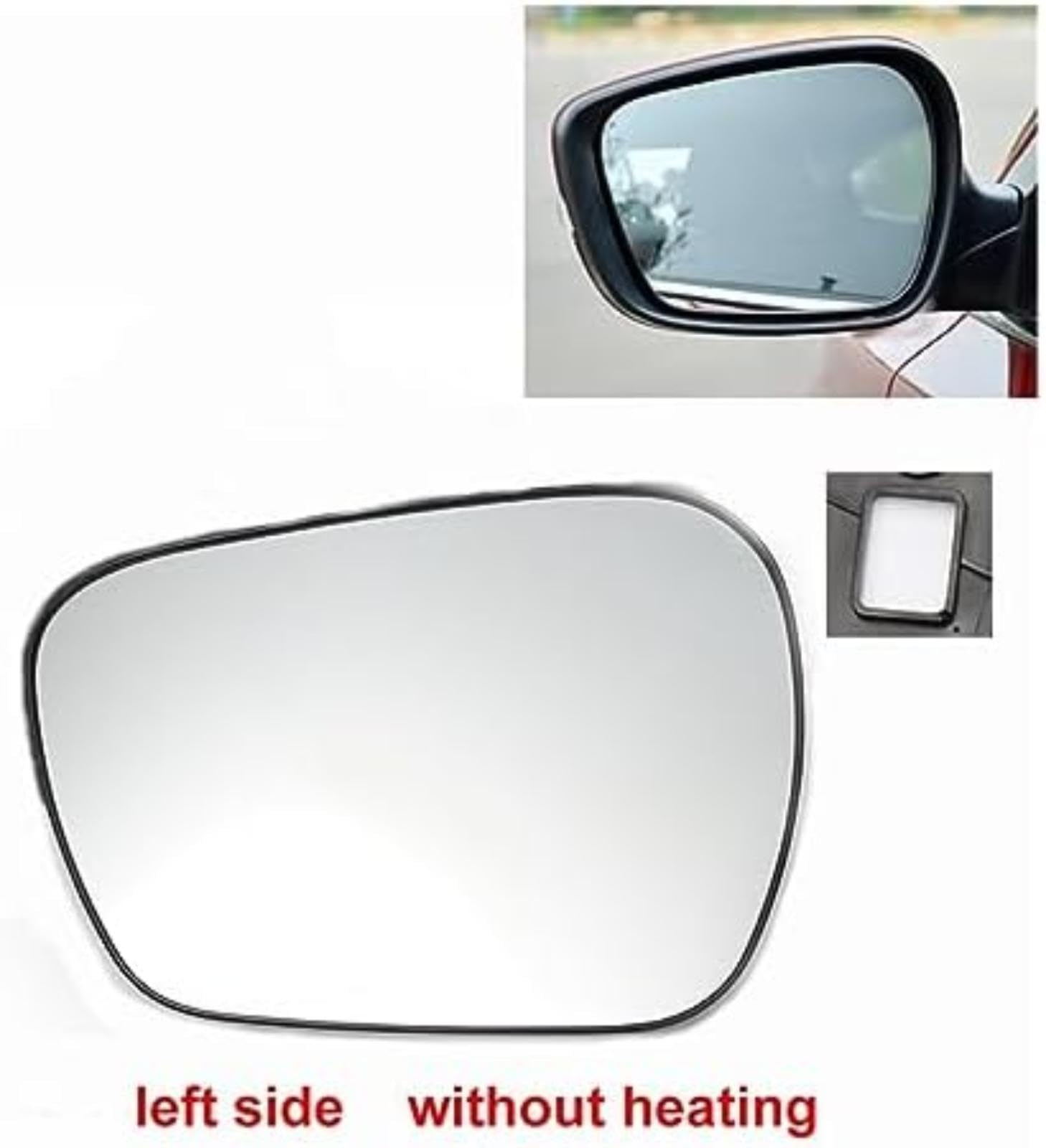 Szkło lusterka bocznego samochodu, dla Hyundai, dla Elantra 2011-2016 zewnętrzne lusterka boczne soczewka odblaskowa soczewki wsteczne drzwi Lusterko boczne (A (A 1pcs left no heating)