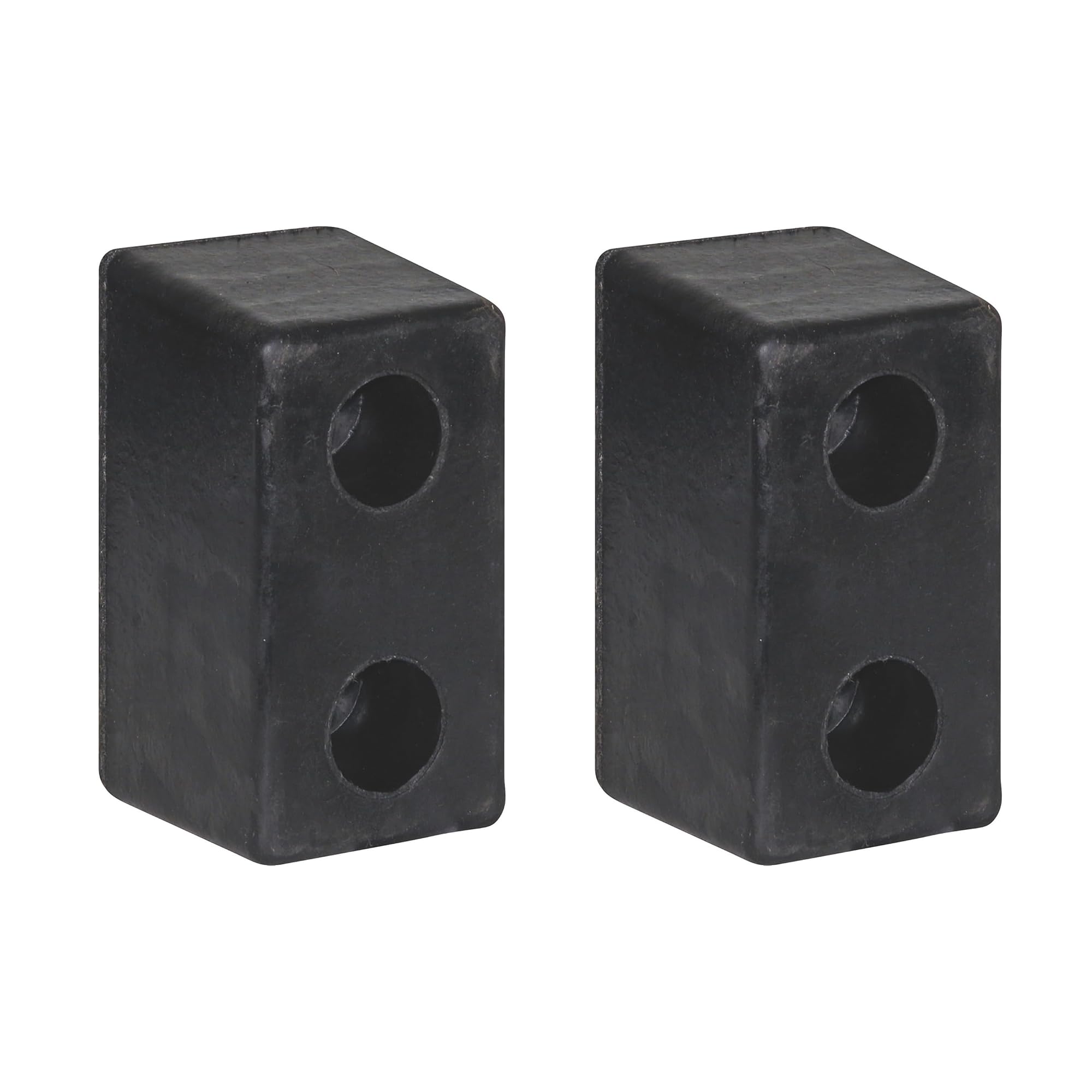 Buyers Products B6000L Molded Rubber Bumper Set, 3-1/2 x 3-1/2 x 6 Inch Tall, Heavy-Duty Rectangular Rubber Bumpers for Truck and Trailer Protection, Compression-Molded, Durable, Pack of 2
