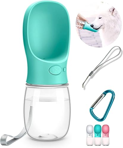 DEYACE Dog Water Bottle Portable Leak Proof Puppy Water Dispenser for Outdoor Walking Hiking Travel 12OZ-19OZ Food Grade Plastic BPA Free Cherry DEYACE Dog Water Bottle Portable Leak Proof Puppy Water Dispenser for Outdoor Walking Hiking Travel 12OZ-19OZ Food Grade Plastic BPA Free Cherry