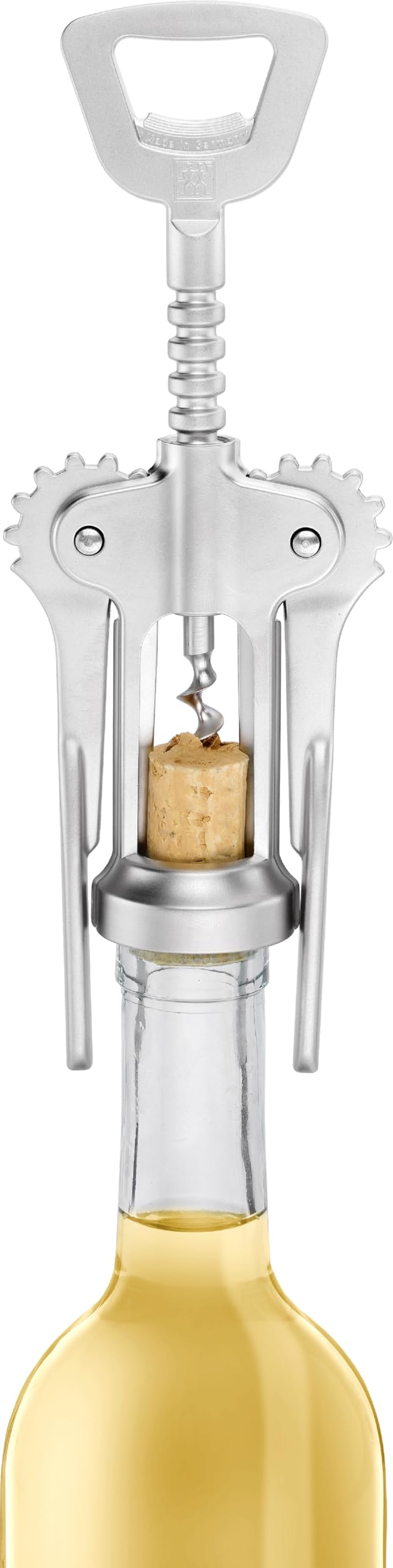 ZWILLING Sommelier Doppelheber-Korkenzieher, 20 cm, Made in Germany, Edelstahl, Silber