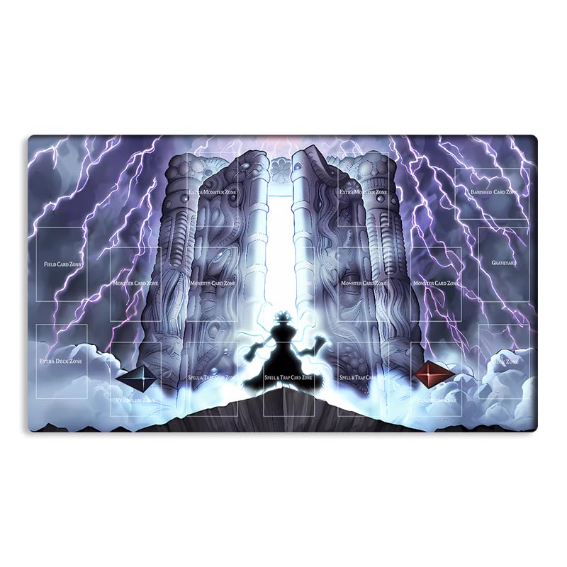 Mlikemat New Playmat LX14 TCG OCG CCG Trading Card Game Mat Mouse Pad with Zones + Bag (Z0014-628-A)