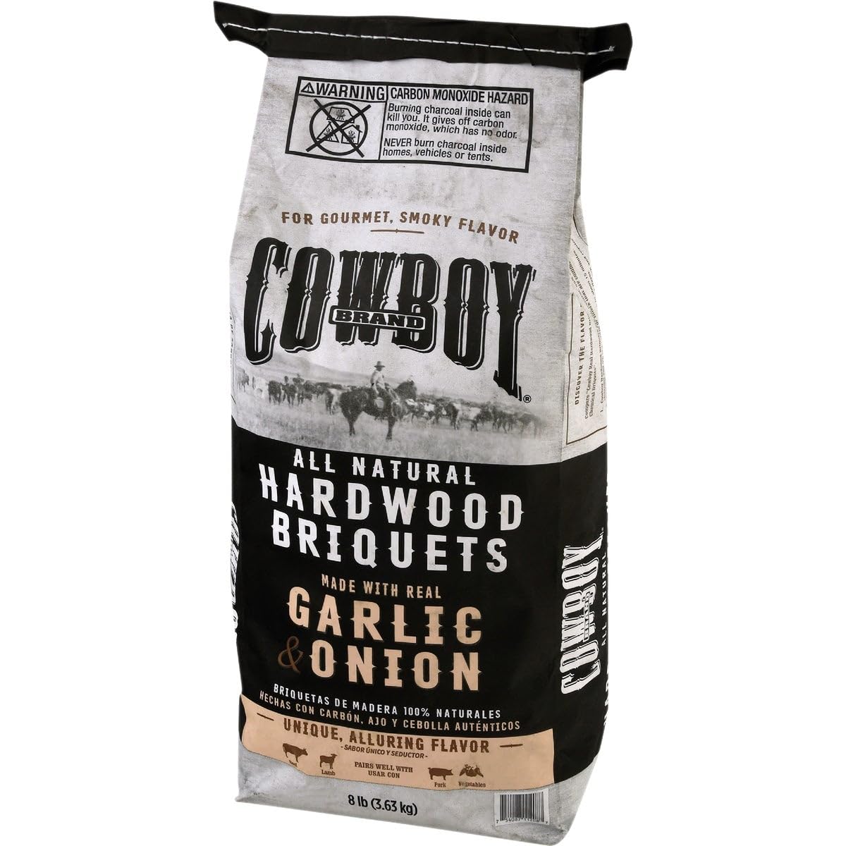 Cowboy 8 Lb. Garlic & Onion Charcoal Briquets - 1 Each