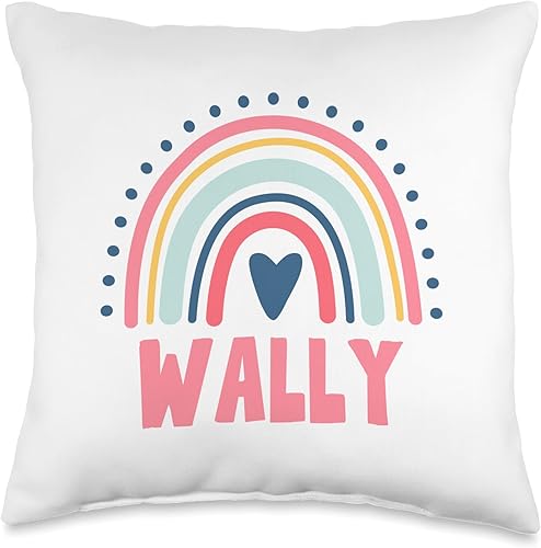 Wally Name Custom Woman Myth Legend Pink Birthday Party Throw Pillow, 16x16, Multicolor
